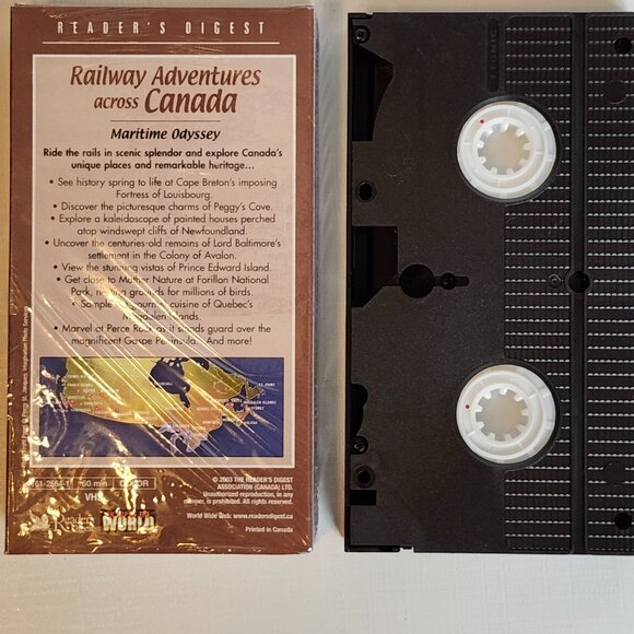 VINTAGE Readers Digest Railway Adventures Across Canada VHS Box Set 3 VHS Tapes - Picture 3 of 11